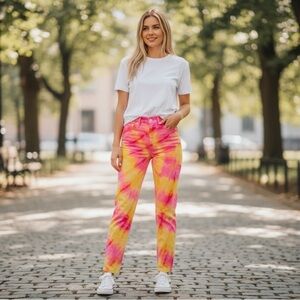 GRLFRND Karolina High Rise Jeans Tie Dye 26